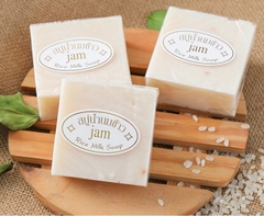 Xà Phòng Thiên Nhiên Cám Gạo Jam Rice Milk Soap Thái Lan