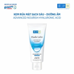 Kem Rửa Mặt Hada Labo Sạch Sâu Dưỡng Ẩm Advanced Nourish Hyaluronic Acid Cleanser 80g