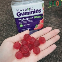 Kẹo Dẻo Ngủ Ngon Natrol Gummies Melatonin 10mg Vị Dâu Của Mỹ 90 Viên