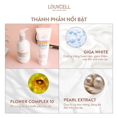 Sữa Dưỡng Thể Trắng Da, Make Up Body LouvCell Crystal Whitening Body Lotion 120ml