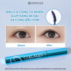 Mascara Không Trôi, Không lem Enough Collagen Waterproof Volume 9ml