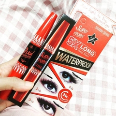 Mascara nối mi 2 đầu Super Model 5X Long Deep Black Warterproof 4,5g + 1,2g