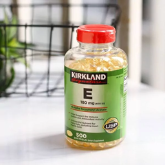 Viên uống bổ sung Vitamin E 400 I.U Kirkland Signature 500 Viên giúp làm đẹp da và ngăn ngừa lão hóa