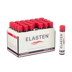 Nước Collagen Giúp Trẻ Hóa, Căng Bóng, Sáng Mịn, Mờ Nếp Nhăn Elasten Đức (Hộp 28 ống x 25ml)