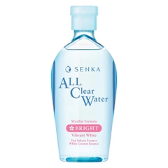 Nước Tẩy Trang Senka Cấp Ẩm, Dưỡng Sáng Da All Clear Water Micellar Formula White 230ml
