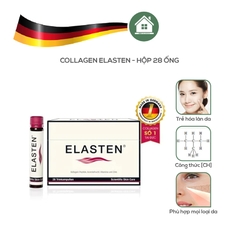 Nước Collagen Giúp Trẻ Hóa, Căng Bóng, Sáng Mịn, Mờ Nếp Nhăn Elasten Đức (Hộp 28 ống x 25ml)