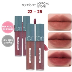 Son Kem Lì, Lên Màu Chuẩn, Mịn Môi Romand Zero Velvet Tint - Vintage Series 5.5g