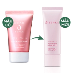 Serum Chống Nắng, Nâng Tông, Dưỡng Trắng Da Senka White Beauty Serum In CC SPF50+/PA++++ 40g