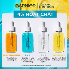 Tinh chất Giảm Mụn Mờ Thâm Cho Da Dầu Mụn Garnier Skin Naturals Bright Complete Anti - Acne Booster Serum 30ml