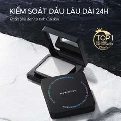 Phấn Nén Kiềm Dầu, Chống Nước Lâu Trôi Carslan Black Magnet Soft Mist Powder 8g (01 vỏ đen) - Trong suốt