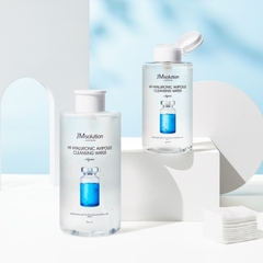 Nước Tẩy Trang Cho Mọi Loại Da JMsolution H9 Hyaluronic Ampoule Cleansing Water Aqua 500ml