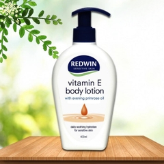 Dưỡng thể vitamin E body lotion Redwin 400ml (Vòi)
