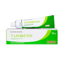 Gel Trị Mụn Ẩn, Mụn Trứng Cá Tazoretin Adapalene 0.1% 15g