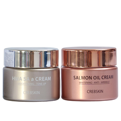 Set Kem Dưỡng Da Cá Hồi Salmon oil cream và Hwa sa a cream Cre8skin mini 20gx2