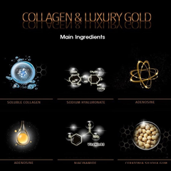 Mặt Nạ Mắt Dưỡng Sáng, Cung Cấp Dưỡng Chất 3W Clinic Luxury Gold Collagen 60 miếng