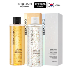 Toner Sáng Da White Vita Luminant Skin, Toner Vàng 24K Gold Brilliant Skin Bergamo 250ml