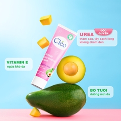Kem Bơ Tẩy Lông Cléo Avocado Hair Removal Cream 100g Tặng Tẩy Da Chết Muối Tre Và Chiết Xuất Bơ Besilki 350g
