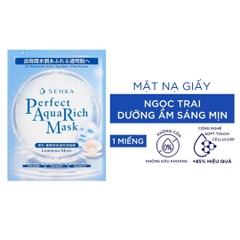Mặt Nạ Giấy Dưỡng Ẩm Dịu Da Senka Perfect Aqua Rich Mask 21g