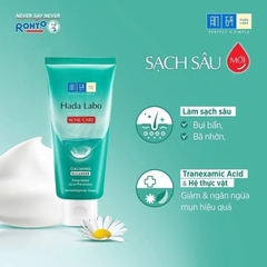 Kem Rửa Mặt Hada Labo Cho Da Mụn Và Nhạy Cảm Acne Care Calming Cleanser 80g