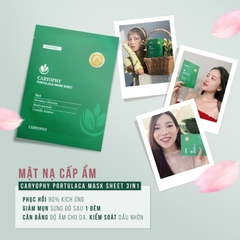Mặt Nạ Miếng Làm Dịu, Phục Hồi Dành Cho Da Dầu Mụn Caryophy Portulaca Mask Sheet