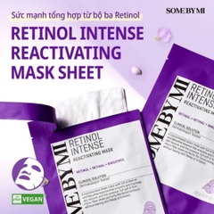 Mặt Nạ Giấy Retinol Chống Lão Hóa Some By Mi Retinol Intense Reactivating Mask 22g