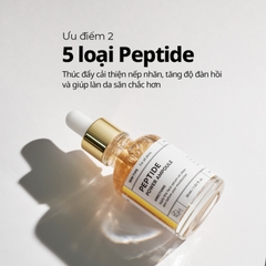 Tinh chất Dưỡng Chiết Xuất Vàng 24K, Làm Trắng Sáng, Săn Chắc Da B.O.M Peptide Power Ampoule 30ml