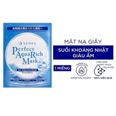 Mặt Nạ Giấy Dưỡng Ẩm Dịu Da Senka Perfect Aqua Rich Mask 21g
