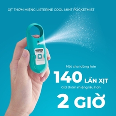 Xịt Thơm Miệng Listering Cool Mint 7.7ml