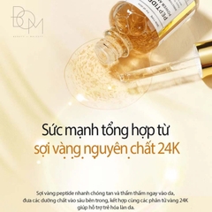 Tinh chất Dưỡng Chiết Xuất Vàng 24K, Làm Trắng Sáng, Săn Chắc Da B.O.M Peptide Power Ampoule 30ml