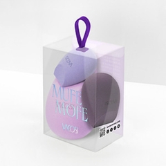 Set 3 Bông Mút Vát Xéo Đôi Vacosi Versatile Tím