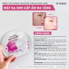 Mặt Nạ Kem Cấp Ẩm Đa Tầng BNBG Vita Derma Moisture Cream Mask 30ml