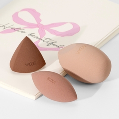 Set 3 Bông Đa Diện Vacosi Versaile Nâu