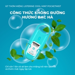 Xịt Thơm Miệng Listering Cool Mint 7.7ml