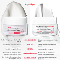 Kem Dưỡng Đặc Trị Nám Truyền Trắng Angel's Liquid Glutathione + Niacinamide 7Day Whitening Program 700 V-Cream 50ml