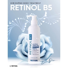 Kem Dưỡng Thể Trắng, Tái Tạo, Phục Hồi Làn Da Ban Đêm Body Treatment Pretty Skin Retinol B5 250ml
