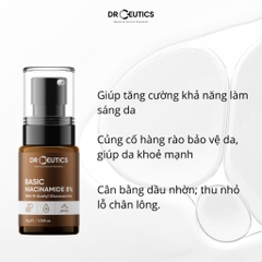 Tinh Chất Giảm Thâm Sáng Da Kiềm Dầu B3 DrCeutics Niacinamide 12%+ NAG 5% 30g