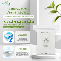 Bông Tẩy Trang Siêu Mềm Mịn Không Xơ Ceiba Tree 234 Pad
