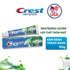 Kem Đánh Răng Trắng Răng Thơm Miệng Crest 3D Whitening Scope 153g