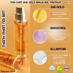 Tinh chất Cấp Ẩm Cao Cấp, Chống Lão Hóa Bergamo 24K Gold Bakuchiol Premium 120ml