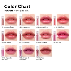 Son Nước Bóng Peripera Water Bare Tint Hàn Quốc 3.7g
