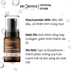 Tinh Chất Mờ Thâm Sáng Da DrCeutics Intensive Niacinamide 20% 30g