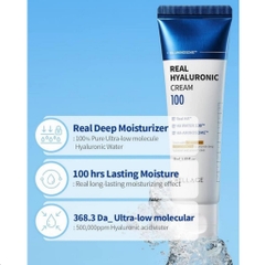 Kem Dưỡng Ẩm, Làm Dịu Da Wellage Real HYALURONIC 100 Cream 50ml