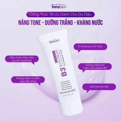 Kem Chống Nắng Nâng Tone Dưỡng Trắng Cho Da Dầu Mụn Innoskin B3 SPF50+ PA++++ 50ml
