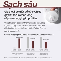 Sữa Rửa Mặt Tro Núi Lửa Trị Mụn Đầu Đen, Bã Nhờn Innisfree Jeju Volcanic Pore Cleansing Foam Ex 150ml