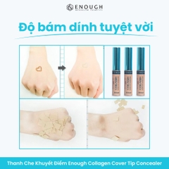 Thanh Che Khuyết Điểm Kiềm Dầu, Che Phủ Cao Enough Collagen Cover Tip 9g