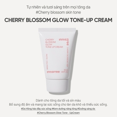 Kem Dưỡng Trắng Nâng Tone Innisfree Jeju Cherry  Blossom Glow Tone-up Cream 50ml