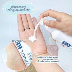 Kem Dưỡng Thể Trắng, Tái Tạo, Phục Hồi Làn Da Ban Đêm Body Treatment Pretty Skin Retinol B5 250ml