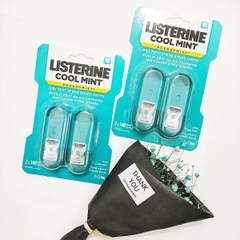 Combo xịt thơm miệng Listerine Pocketmist Cool Mint 7.7ml x 2