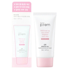 Kem Chống Nắng Vật Lý Nâng Tone Make P:rem UV Defense Me. Calming Tone Up Nâng Tone SPF50+ PA++++ 50ml