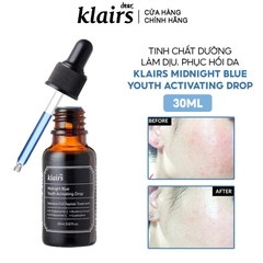 Tinh Chất Klairs Dưỡng Ẩm, Phục Hồi Da Ban Đêm Midnight Blue Youth Activating Drop 20ml
